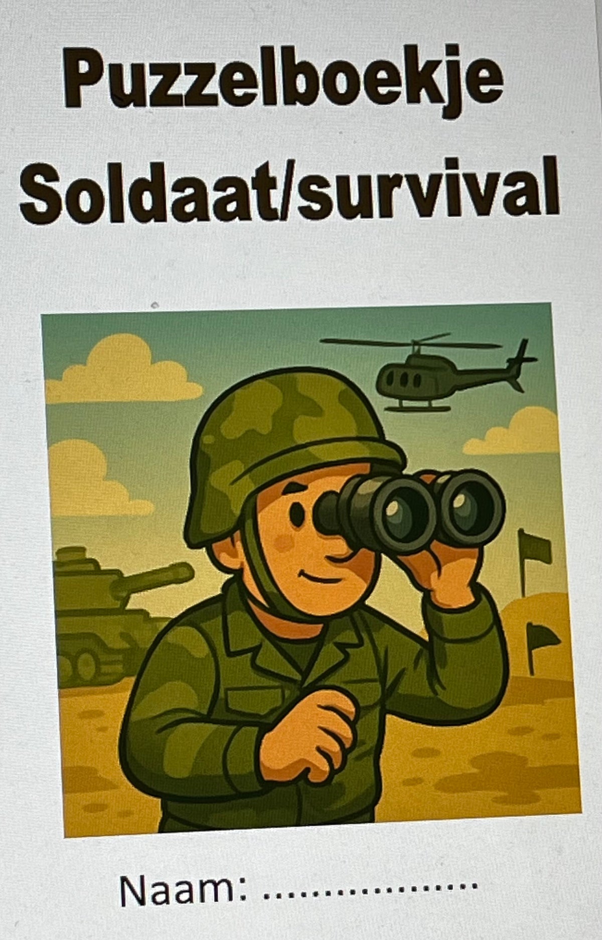Themafeest soldaten/survival met of zonder combinatie lasergamen - Afbeelding 3